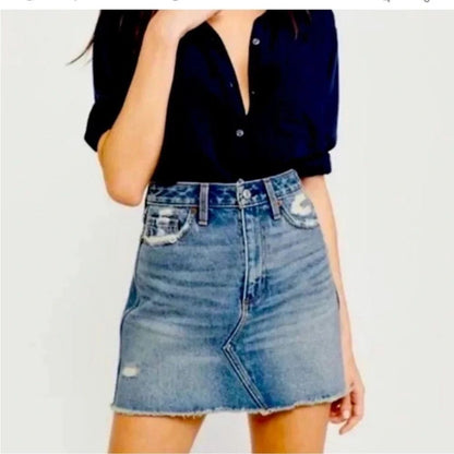 Abercrombie & Fitch Denim Mini Skirt Size 28