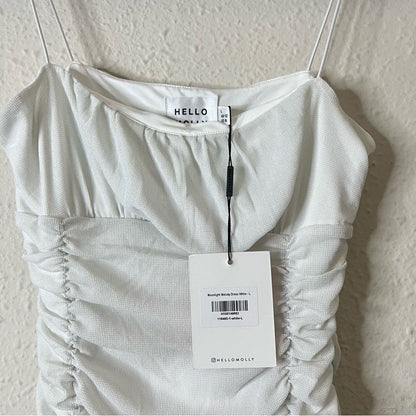 Hello Molly Moonlight Melody White Mini Dress NEW Size Large