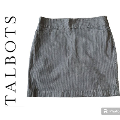 Talbots Striped Mini Skirt