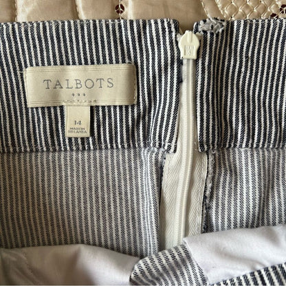 Talbots Striped Mini Skirt