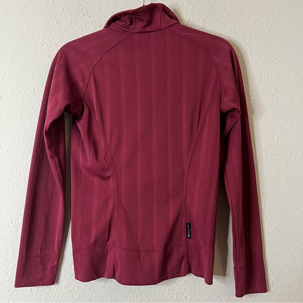 Merrell Long Sleeve Base Layer Quarter Zip Burgundy Size XS