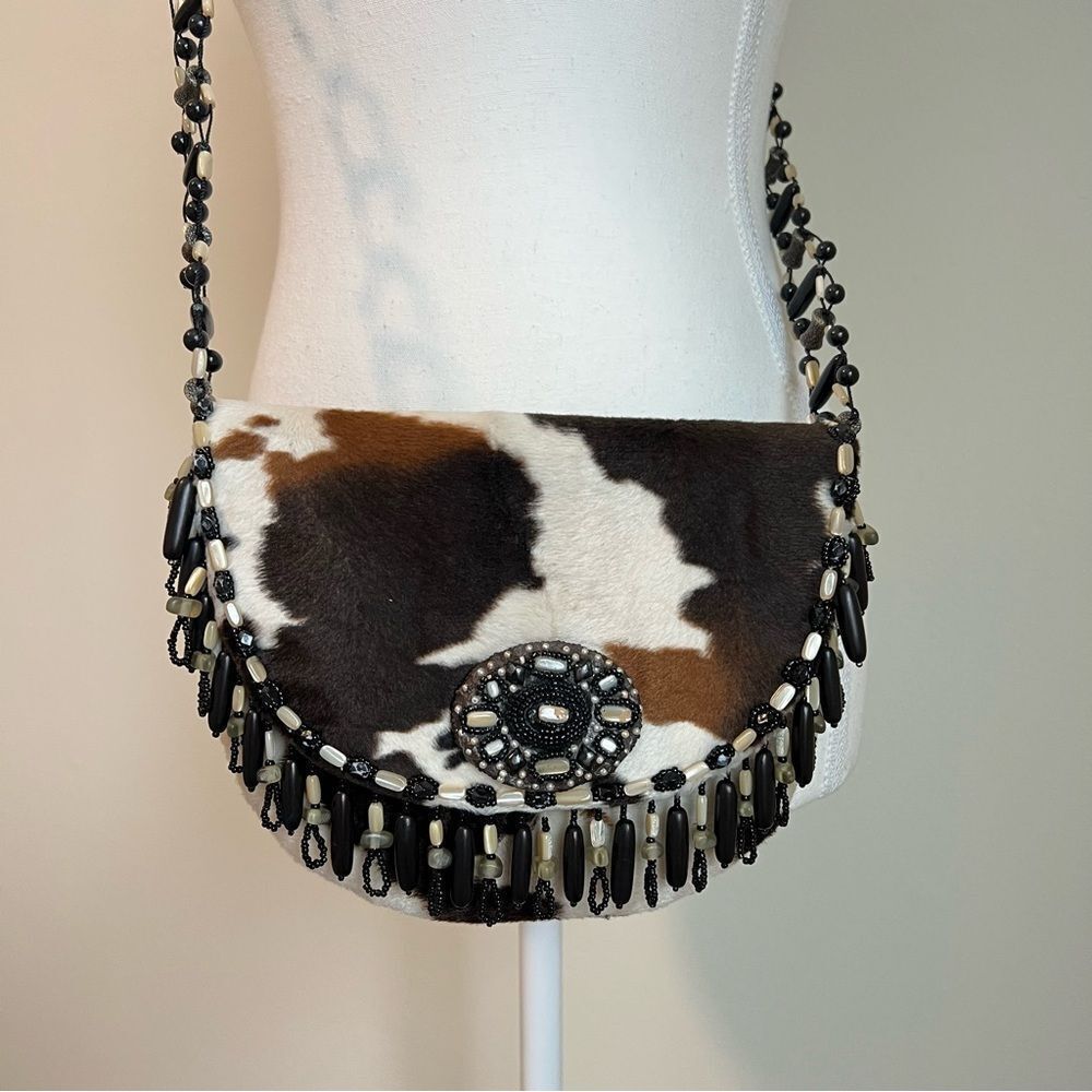Mary Frances Accessories Cowgirl Crossbody Bag Beaded Rodeo Western Festival