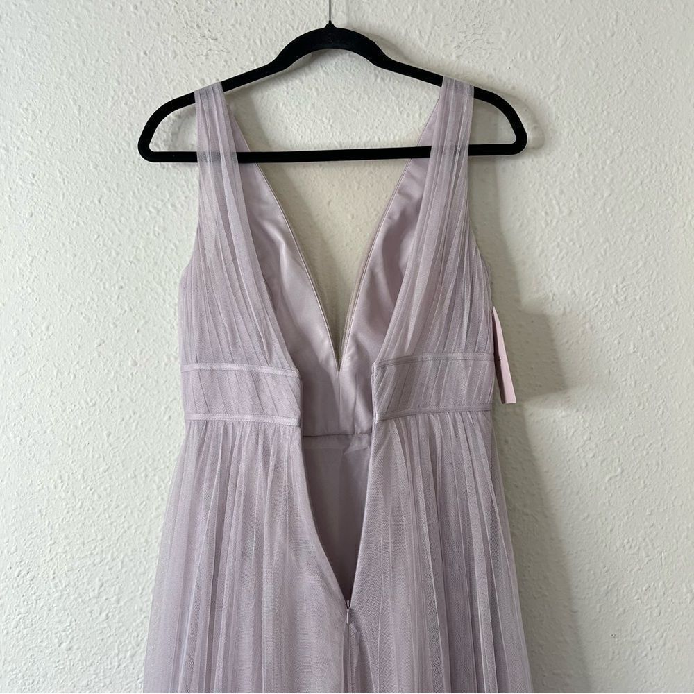Anthropologie BHLDN Jenny Yoo Sarita Maxi Bridesmaid Dress NEW Size 2 in Lilac