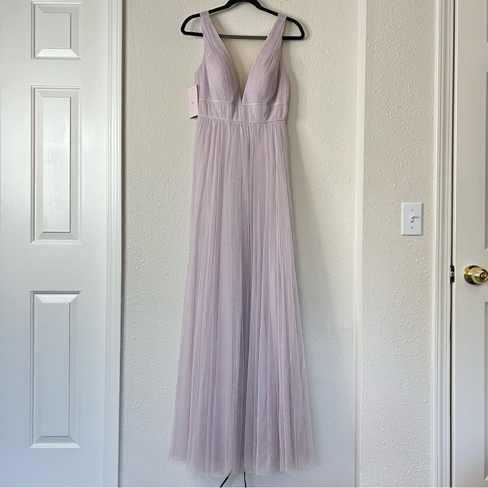 Anthropologie BHLDN Jenny Yoo Sarita Maxi Bridesmaid Dress NEW Size 2 in Lilac