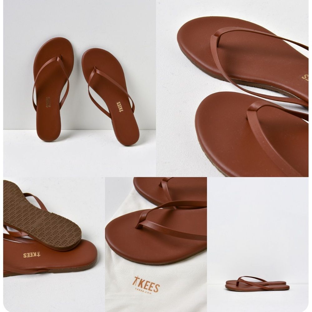 TKEES Foundations Glow Heat Wave Flip Flops Sandals NEW Size 8