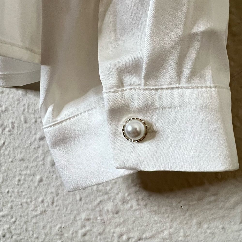 Nadine Merabi Taylor White Shirt NEW Size XXL