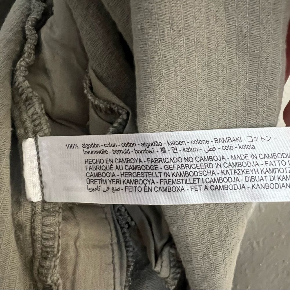 Zara Corduroy Shacket Jacket in Green Size Small