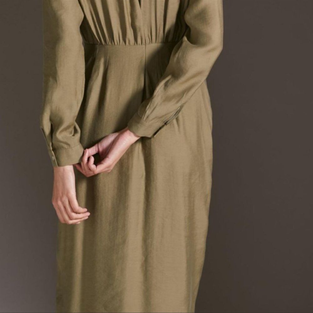 Anthropologie Graziella Twist-Waist Shirt Dress Size 4