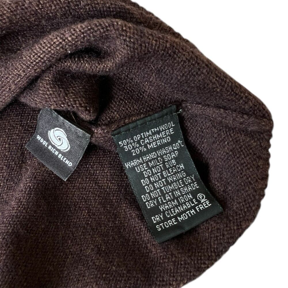 Rodd & Gunn Men's  Wool & Cashmere Crewneck Sweater in Chocolate Brown Size 2XL