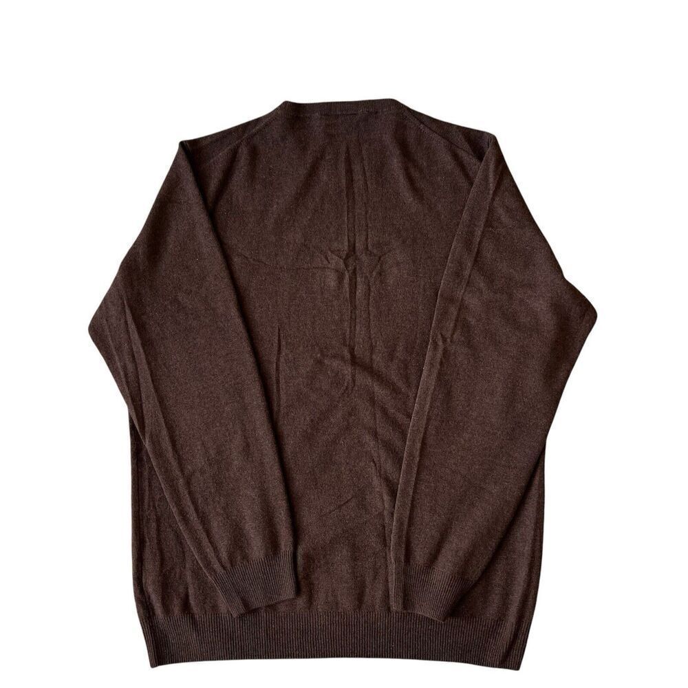 Rodd & Gunn Men's  Wool & Cashmere Crewneck Sweater in Chocolate Brown Size 2XL