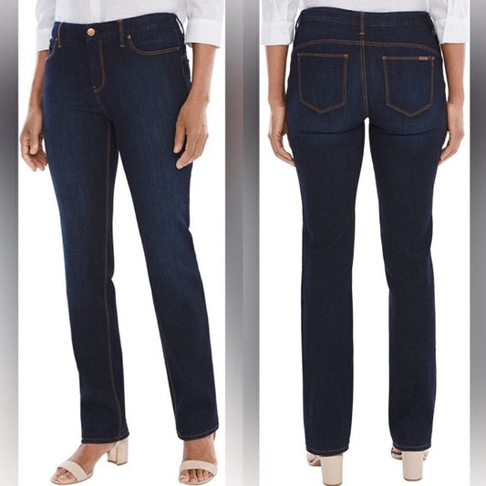 Chico’s So Slimming Dark Wash Slim Jeans 1S / 8 Short