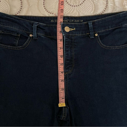 Chico’s So Slimming Dark Wash Slim Jeans 1S / 8 Short