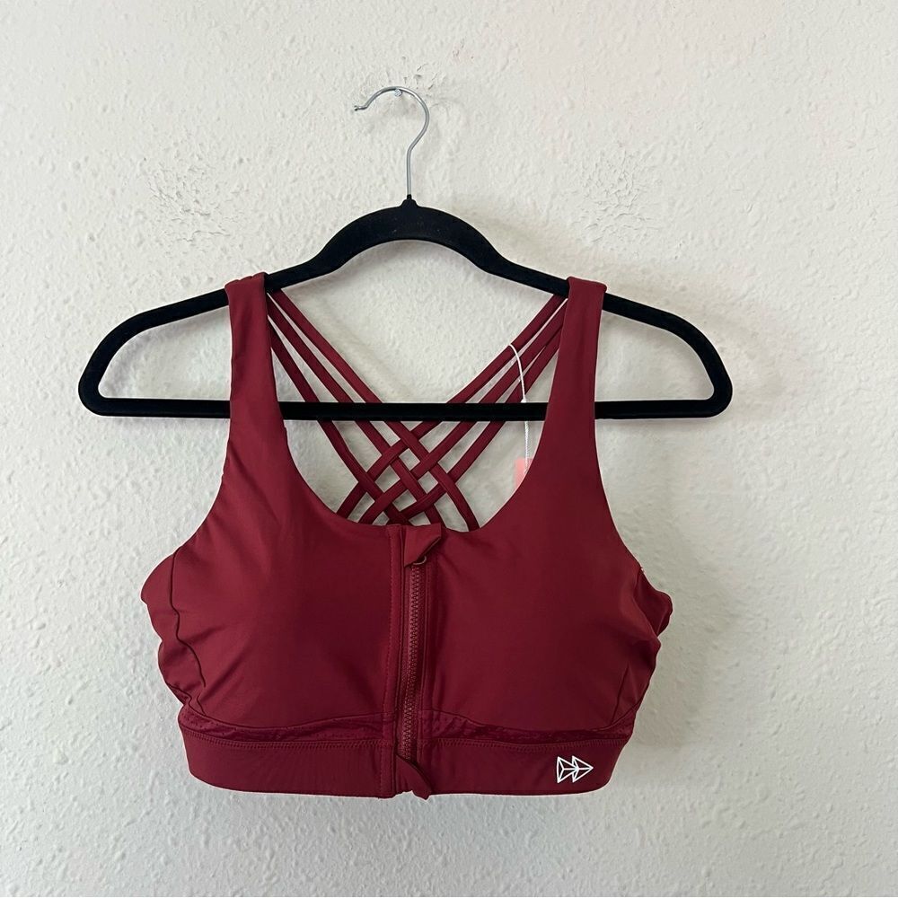 Yvette High Impact Sports Bra with Strappy Back NEW Size 12