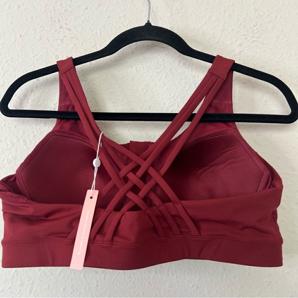 Yvette High Impact Sports Bra with Strappy Back NEW Size 12