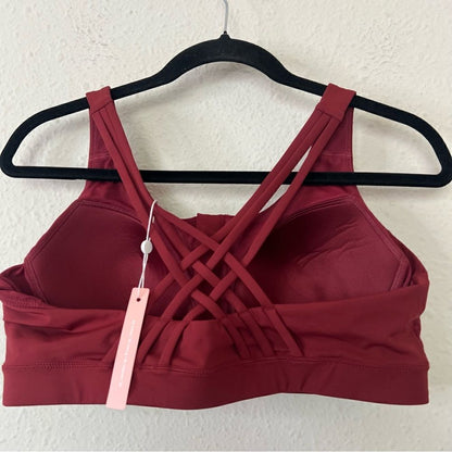 Yvette High Impact Sports Bra with Strappy Back NEW Size 12