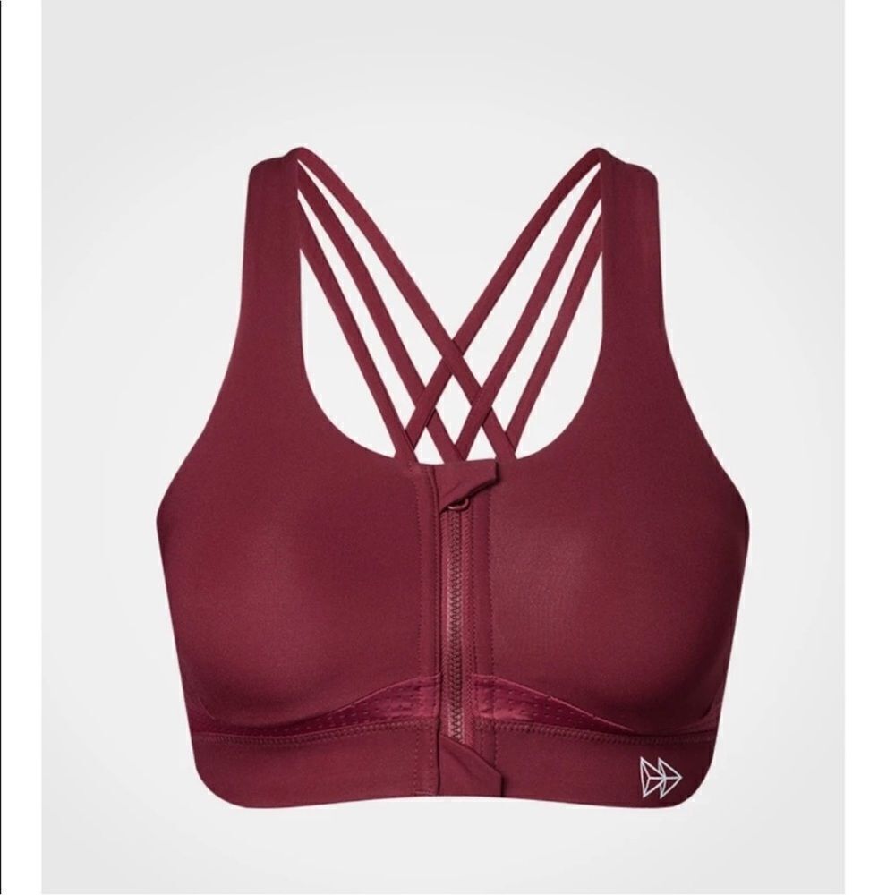 Yvette High Impact Sports Bra with Strappy Back NEW Size 12