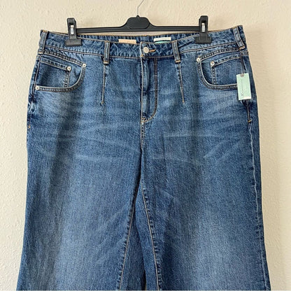 Anthropologie Pilcro Darted Wide-Leg Jeans NEW Plus Size 18W