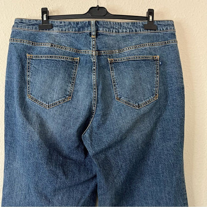 Anthropologie Pilcro Darted Wide-Leg Jeans NEW Plus Size 18W
