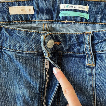 Anthropologie Pilcro Darted Wide-Leg Jeans NEW Plus Size 18W