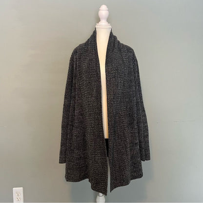 Barefoot Dreams Cozychic Lite Cardigan Pus Size 3X in Charcoal Gray STYLE 494
