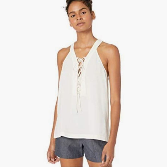 BCBGMaxazria Lace Up Tank Top Sleeveless Blouse Size XXS