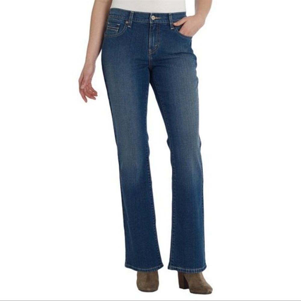 Levi’s 515 Boot Cut Dark Wash Denim Jeans Size 8