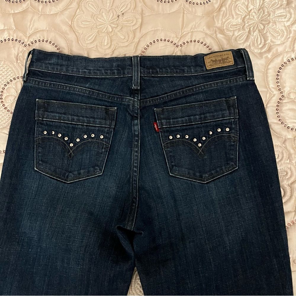 Levi’s 515 Boot Cut Dark Wash Denim Jeans Size 8