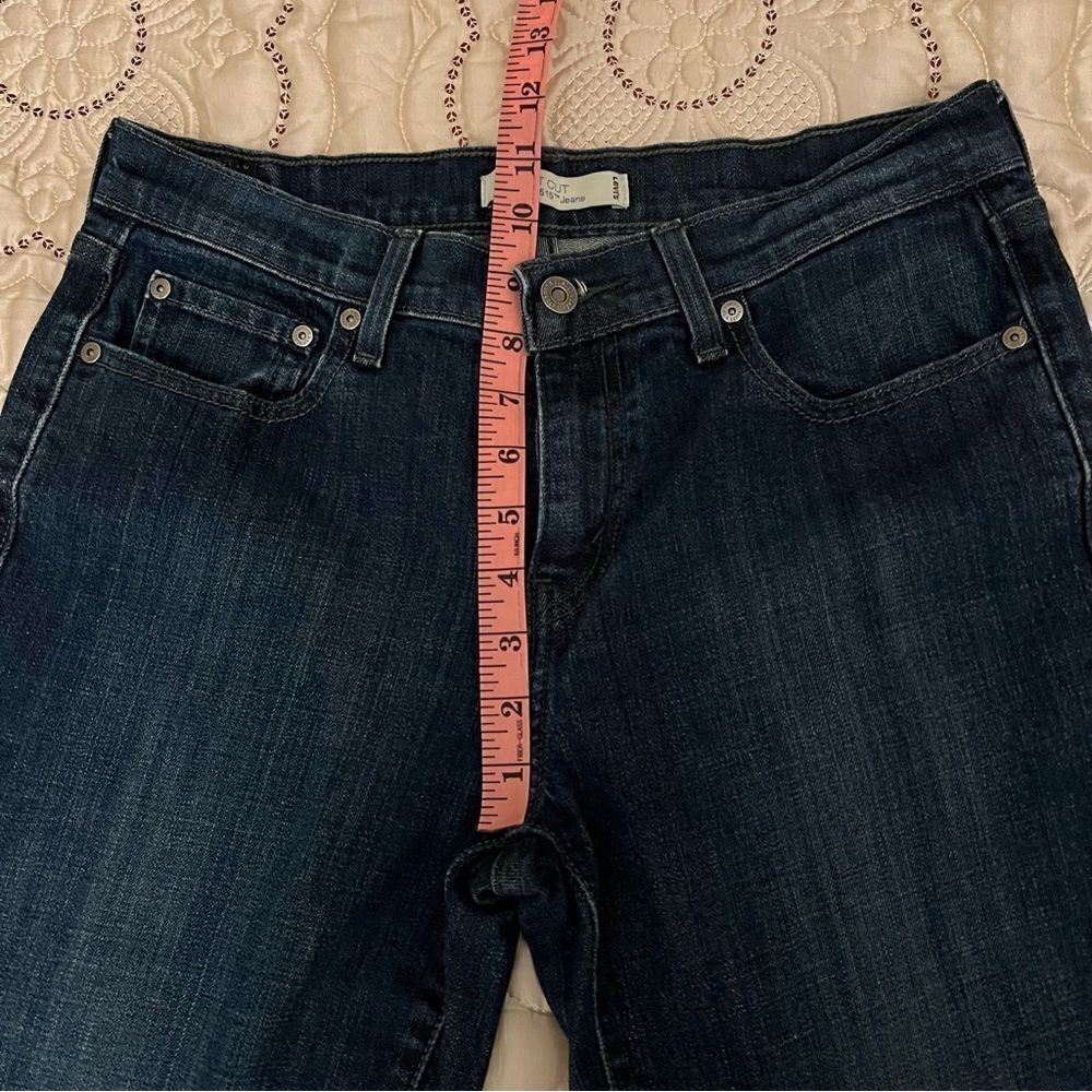 Levi’s 515 Boot Cut Dark Wash Denim Jeans Size 8