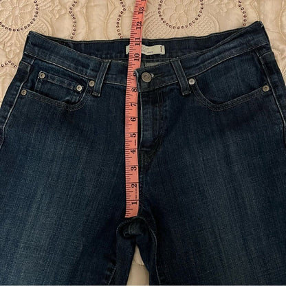 Levi’s 515 Boot Cut Dark Wash Denim Jeans Size 8