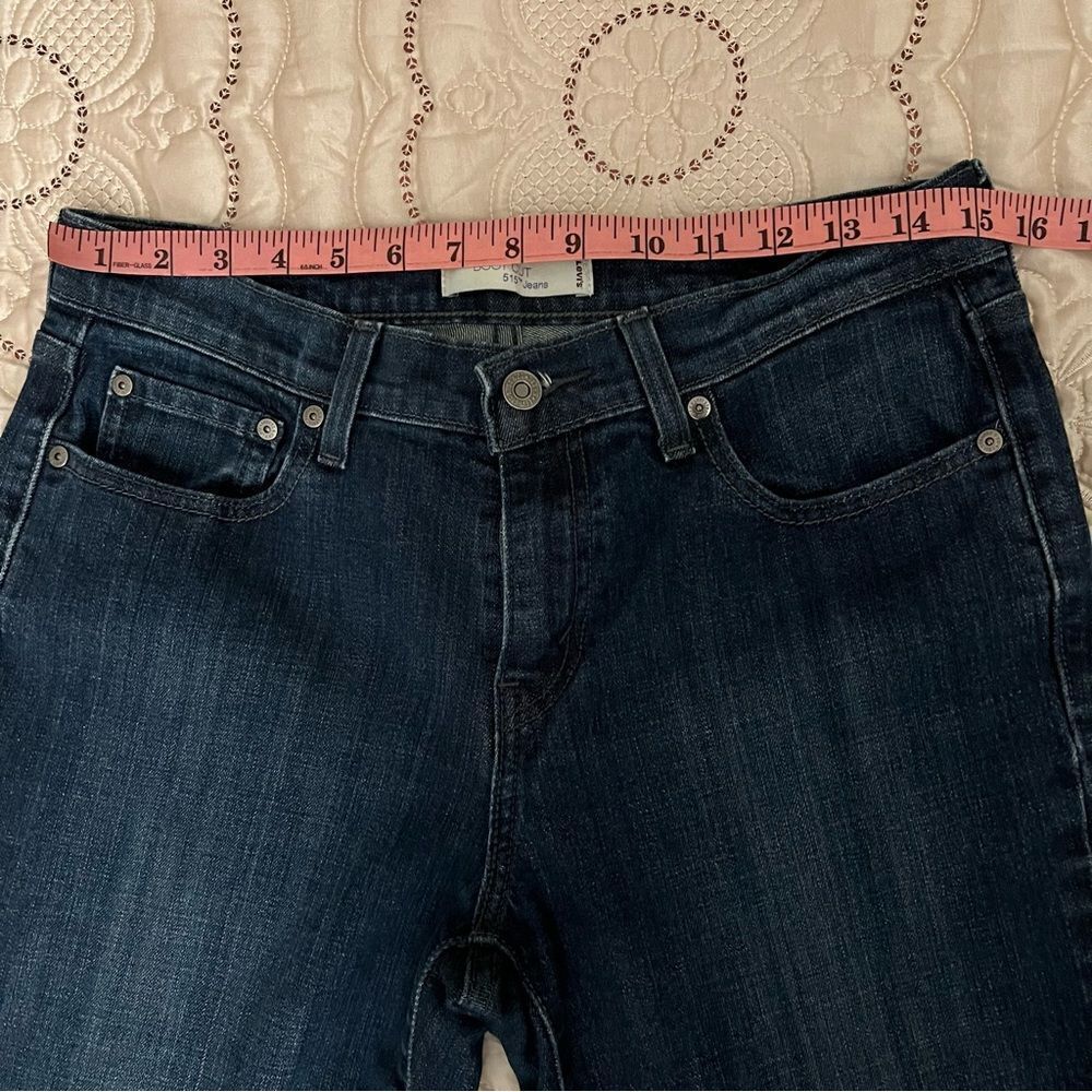 Levi’s 515 Boot Cut Dark Wash Denim Jeans Size 8