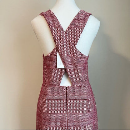 Banana Republic Jacquard Knit Mini Dress NEW Cross Back Size 6