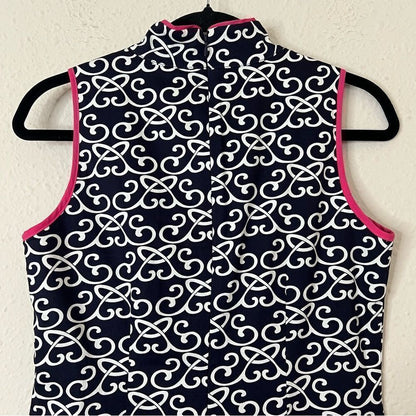 Vince Camuto Sleeveless Printed Mini Sheath Dress Size 2