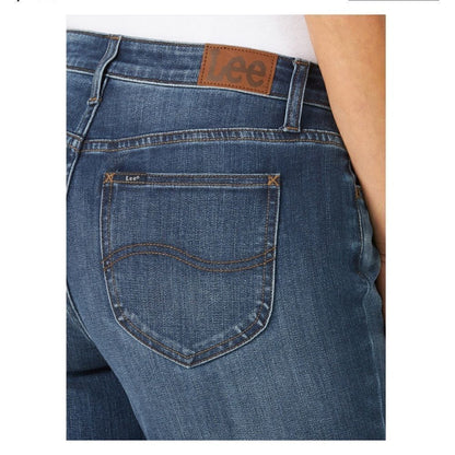 LEE Women’s Mid-rise Dark Wash Bootcut Jeans NEW Size 24 Medium