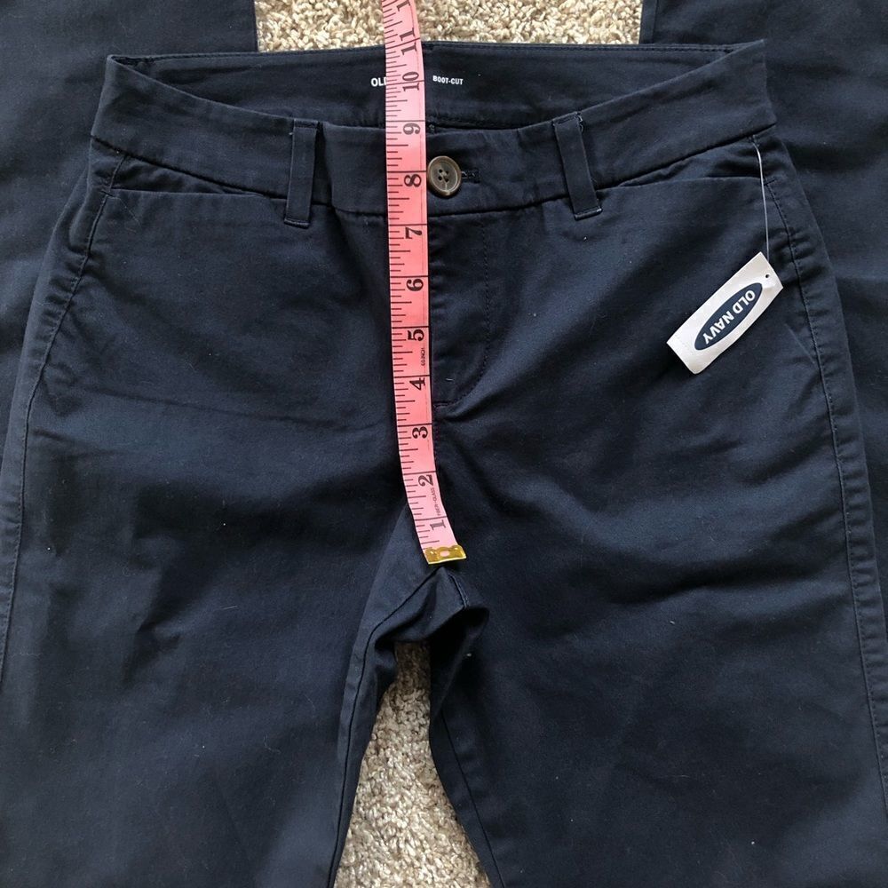 Old Navy Mid-Rise Bootcut Khakis Pants Size 0