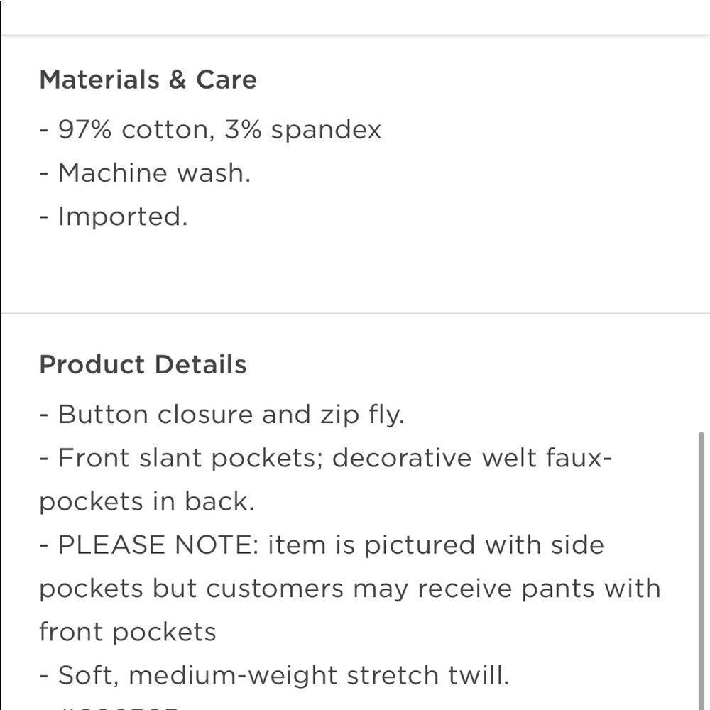 Old Navy Mid-Rise Bootcut Khakis Pants Size 0