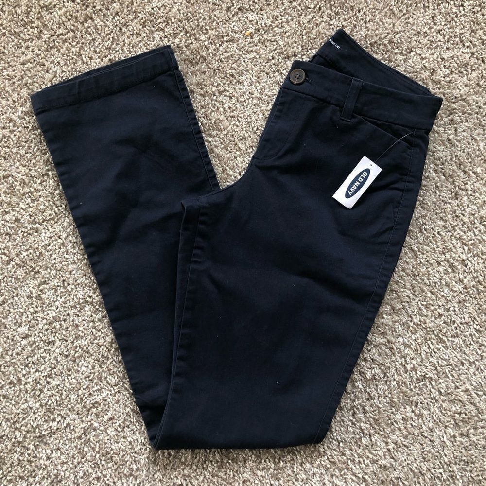 Old Navy Mid-Rise Bootcut Khakis Pants Size 0