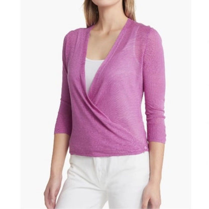 Nic + Zoe Linen Cardigan Top NEW Size XS