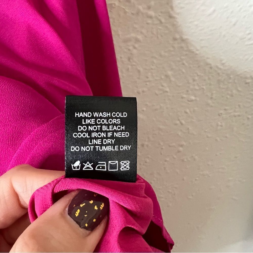 Michael Costello x Revolve Chiffon Strapless Mini Dress in Pink Size XS Barbie
