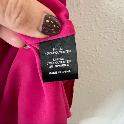 Michael Costello x Revolve Chiffon Strapless Mini Dress in Pink Size XS Barbie