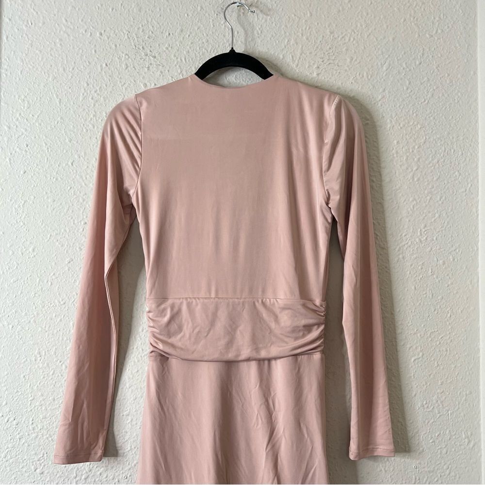 NBD Coco Dress In Off Slate NEW Size Small Long Sleeve Mini Bodycon Cocktail
