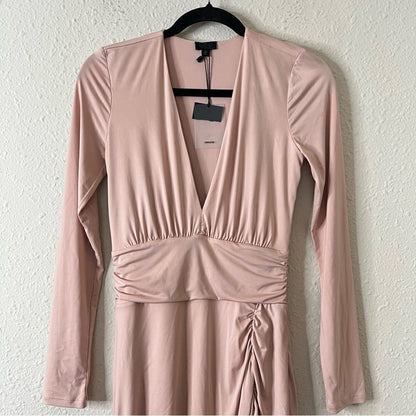 NBD Coco Dress In Off Slate NEW Size Small Long Sleeve Mini Bodycon Cocktail