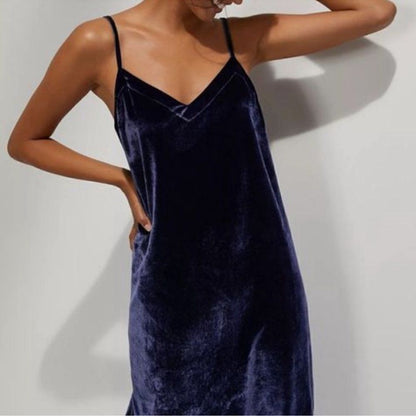 Anthropologie Shania Velvet Slip Mini Dress Size Small