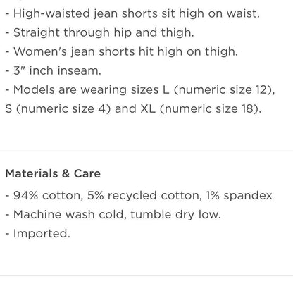Old Navy High Rise Straight Ripped Jean Shorts Size 2