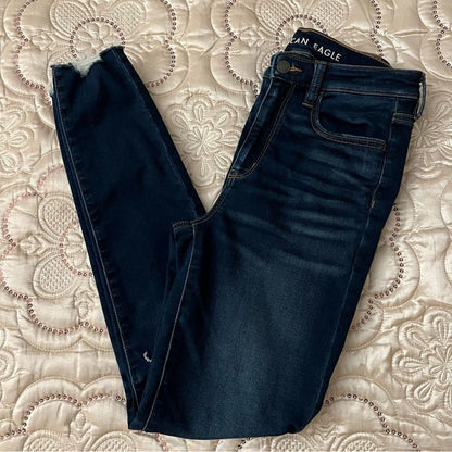American Eagle Next Level Stretch Super Hi-Rise Dark Wash Jeggings