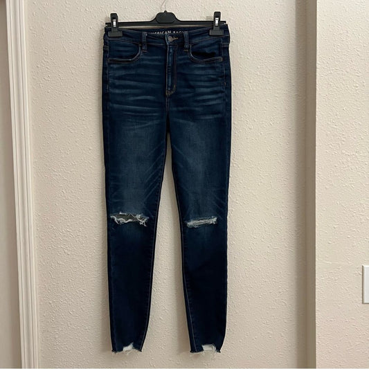 American Eagle Next Level Stretch Super Hi-Rise Dark Wash Jeggings
