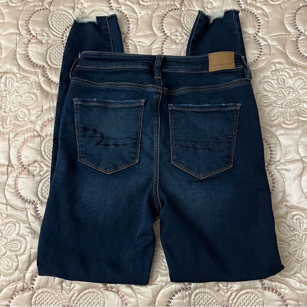 American Eagle Next Level Stretch Super Hi-Rise Dark Wash Jeggings