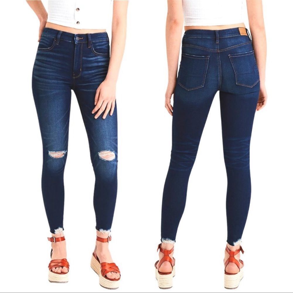 American Eagle Next Level Stretch Super Hi-Rise Dark Wash Jeggings