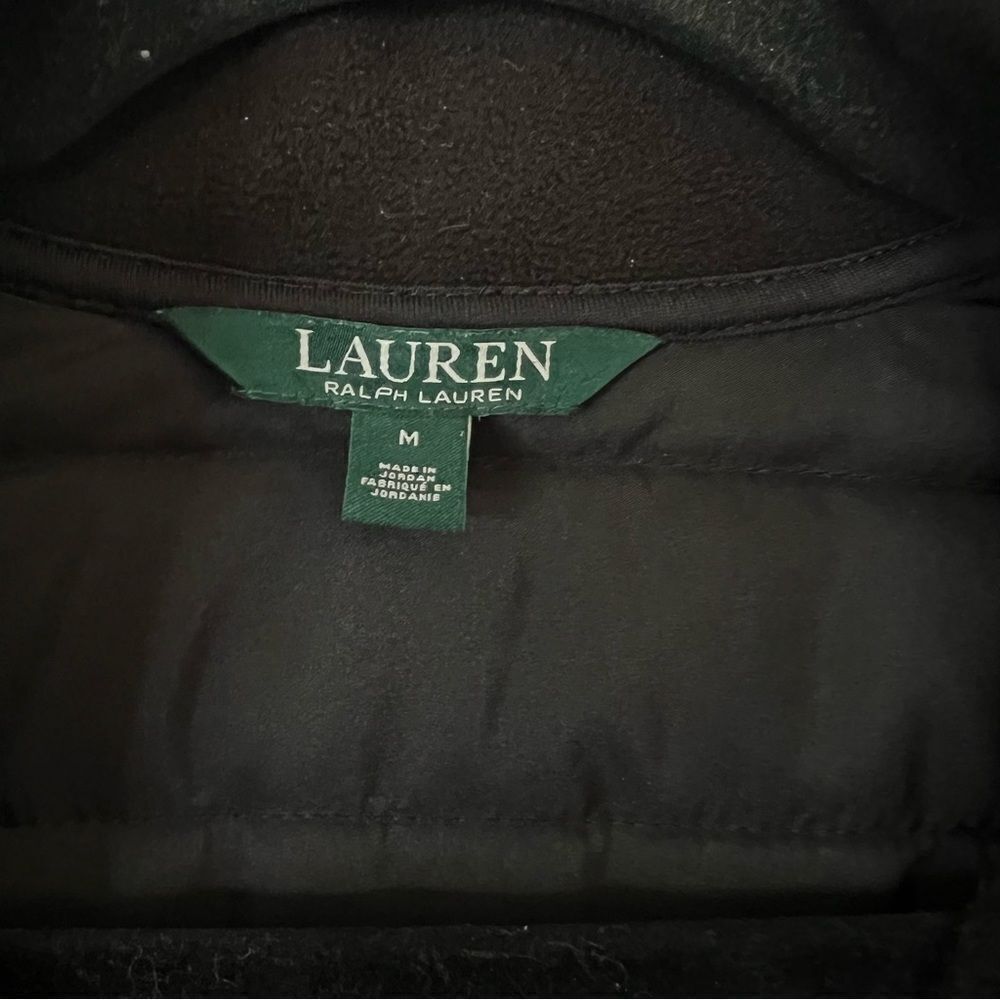 Lauren Ralph Lauren Zip Up Black Jacket Size Medium