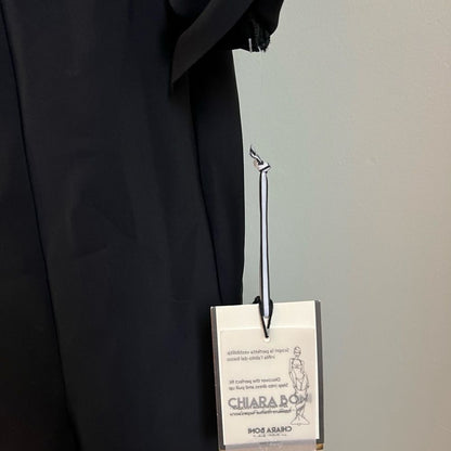 Chiara Boni La Petite Robe Iza Black Dress NEW Size 14 Long Sleeve Formal