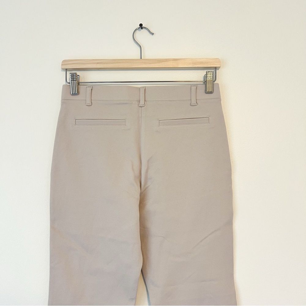 Quince Ultra Stretch Ponte Straight Leg Ankle Pants NEW Size S / 26 Cream